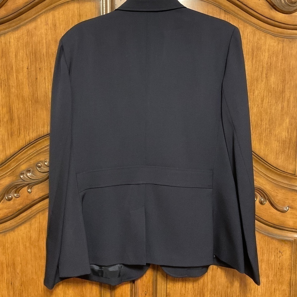 NWOT POLO RALPH LAUREN 100% WOOL DARK Blue CREST WOMAN BLAZER NEW SIZE US 16 - Picture 6 of 13